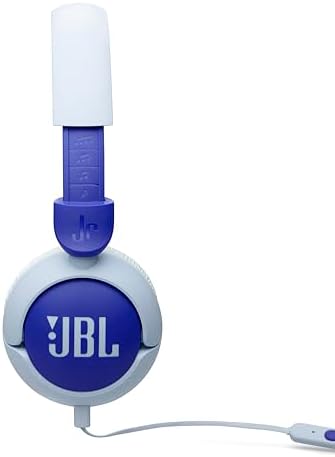 سماعة رأس سلكية للأطفال جي بي ال جونيور 320 ، ازرق و ابيض - JBLJR320