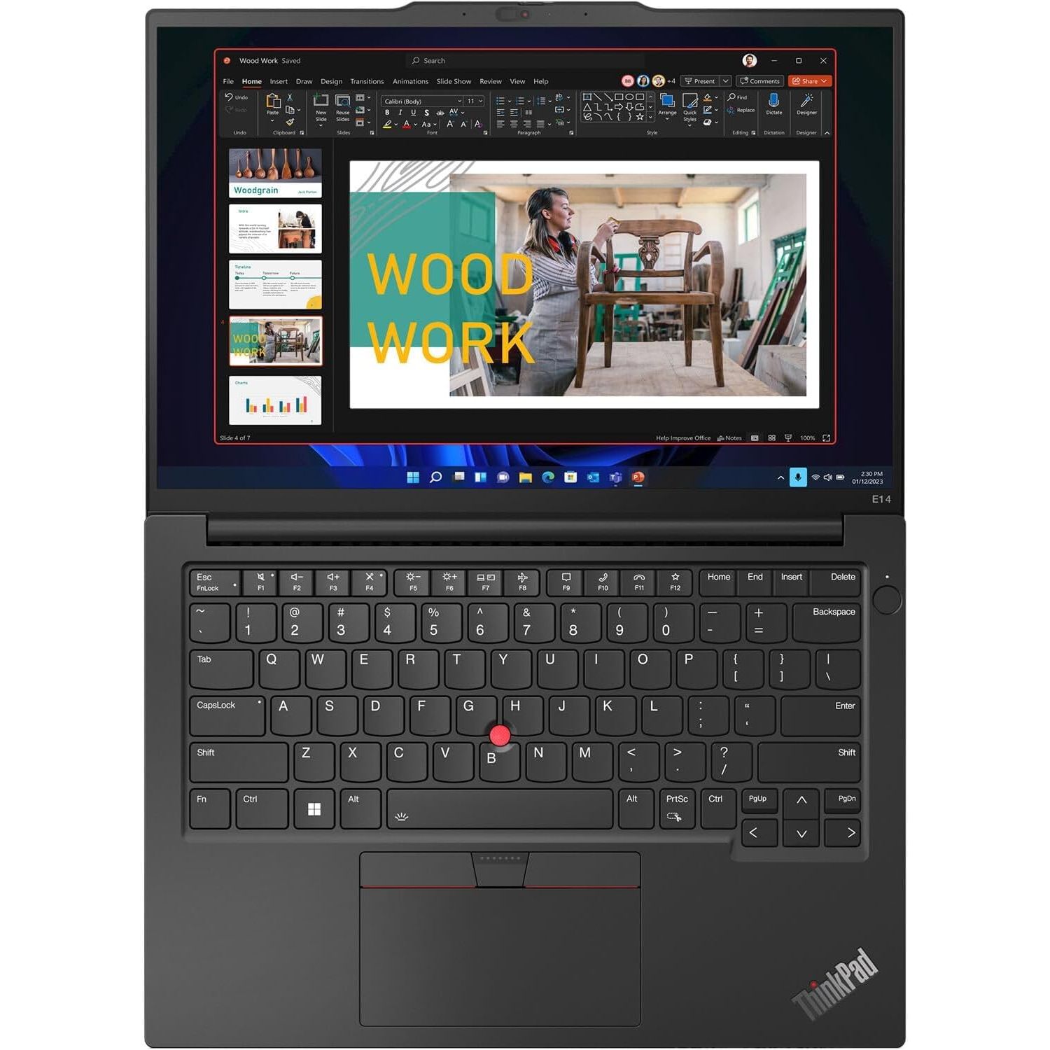 لاب توب لينوفو Thinkpad E14 Gen5 21JKCTO1WWCA1 ، معالج انتل كور i7-1355U 14 بوصة ، هارد 512 جيجا بايت SSD ، رام 24 جيجا بايت ، كارت شاشة انفيديا جي فورس MX550 ،ويندوز 11 برو - اسود