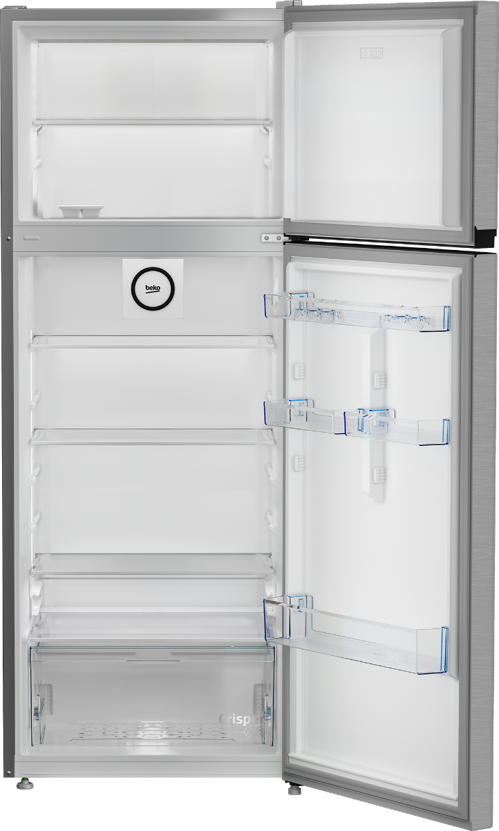 Beko MinFrost Top Freezer Refrigerator , 465 Liter , Silver - RDSG550M20SXB
