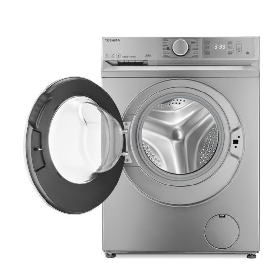 غسالة فول اتوماتيك انفرتر توشيبا TW-BL90A4EG(SS) ، سعة 8 كجم ، فضي