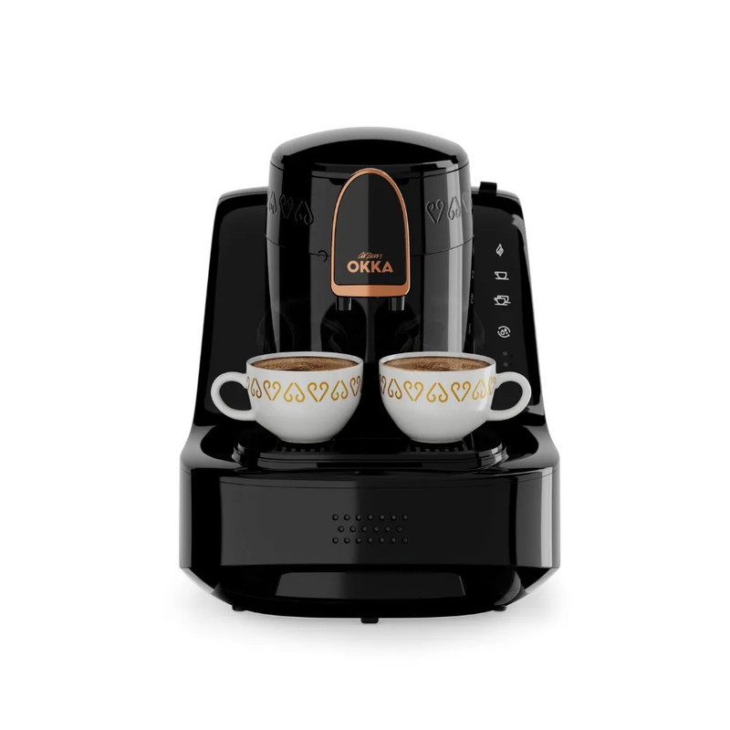 Arzum OKKA ELIT Turkish Coffee Maker 2 Cups 710 Watt Black Copper