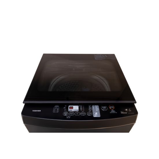 غسالة فوق اتوماتيك انفرتر توشيبا ، سعة 13 كجم ، فضي - AW-DK1300KUPEG