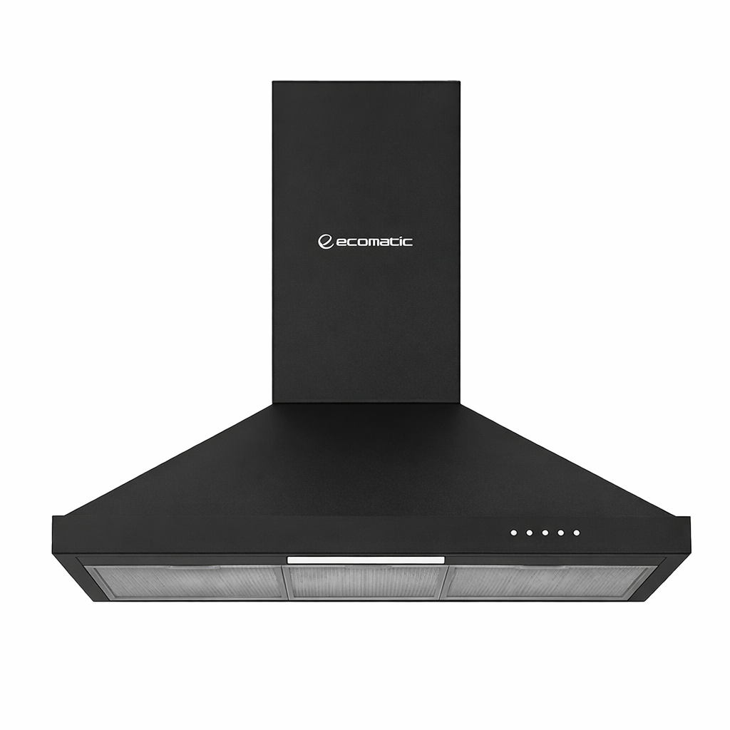 Ecomatic Built-In Pyramids Hood , 90 Centimeter , Black - H9310BKB