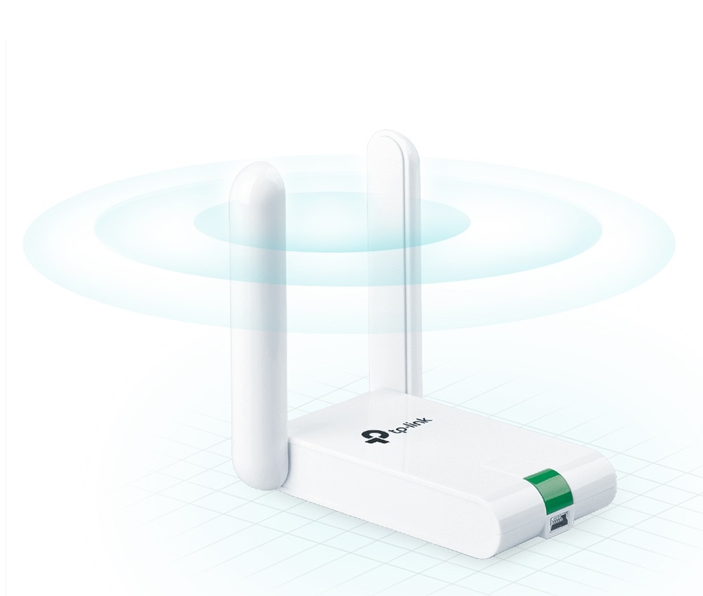 محول USB لاسلكي تي بي لينك هاي جرين ،ميني USB 2 ،ابيض - TL-WN822N