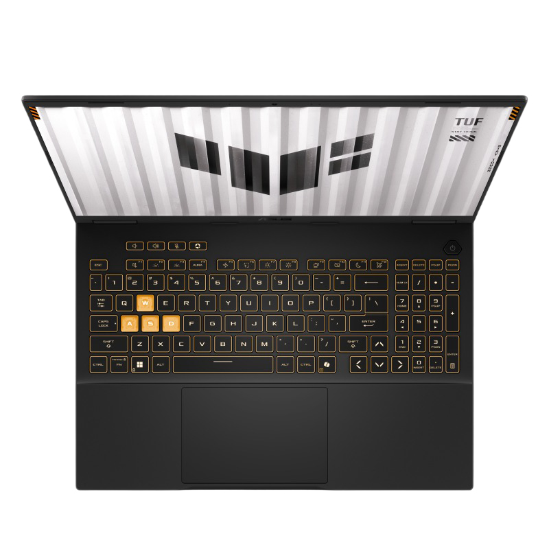 لاب توب اسوس تاف جيمنج F16 2025 - FX608JMR-RV017W ، معالج انتل كور i7-14650HX 16 بوصة ، هارد 1 تيرا بايت SSD ، رام 16 جيجا بايت ، كارت شاشة انفيديا جي فورس RTX 5060 ،ويندوز 11 - رمادي جايجر