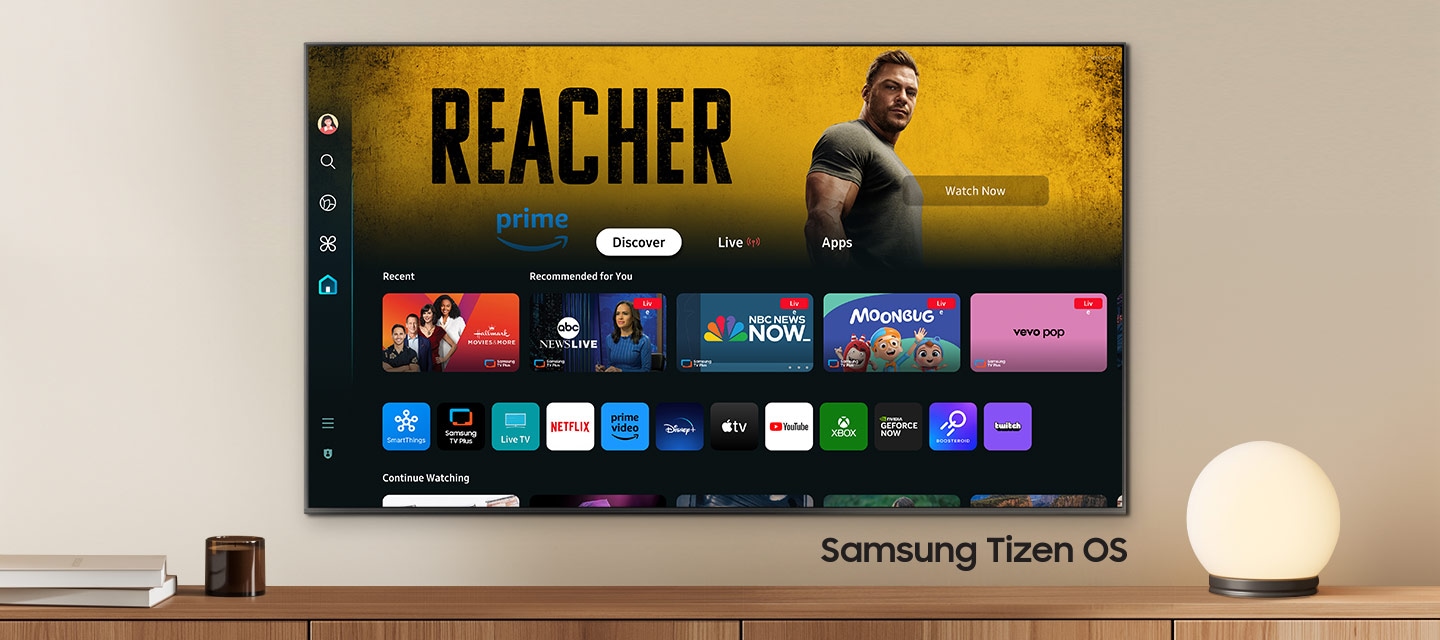 شاشة تلفزيون سمارت سامسونج ، مقاس 43 بوصة ، ليد ، دقة 4K UHD ، بريسيفر داخلي