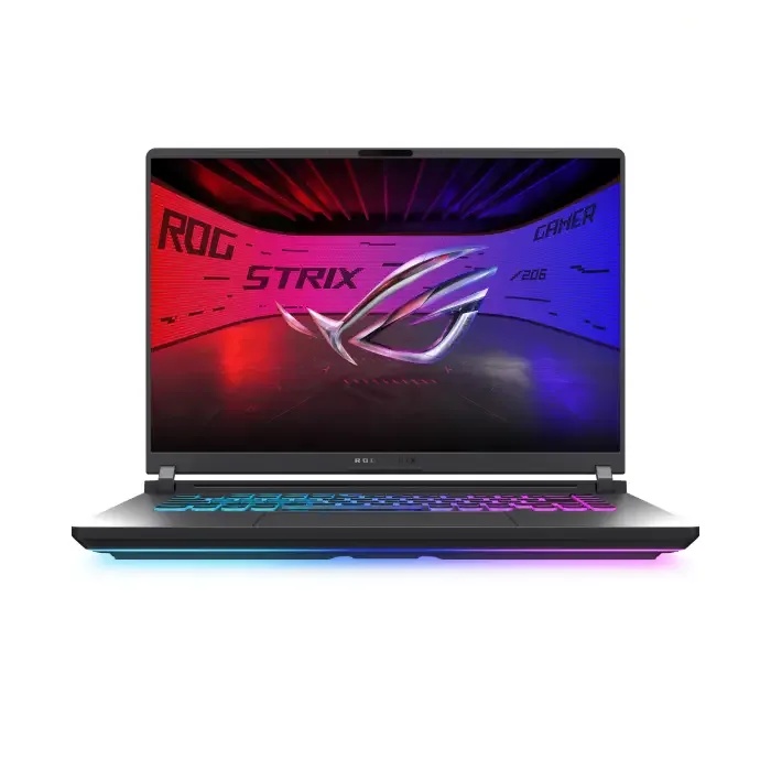 لاب توب اسوس روج ستريكس G16 - G614PR-RV161W ، معالج ايه ام دي رايزن 9 8940HX 16 بوصة ، هارد 1 تيرا بايت SSD ، رام 16 جيجا بايت ، كارت شاشة انفيديا جي فورس RTX 5070 TI ،ويندوز 11 - رمادي اكليبس