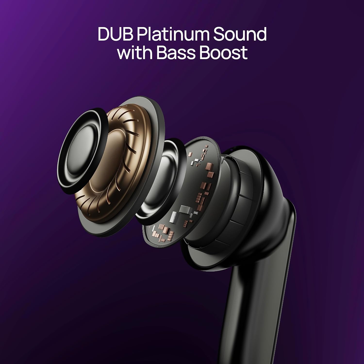 HMD DUB P70 Earbuds , with Environmental Noise Cancellation , Black
