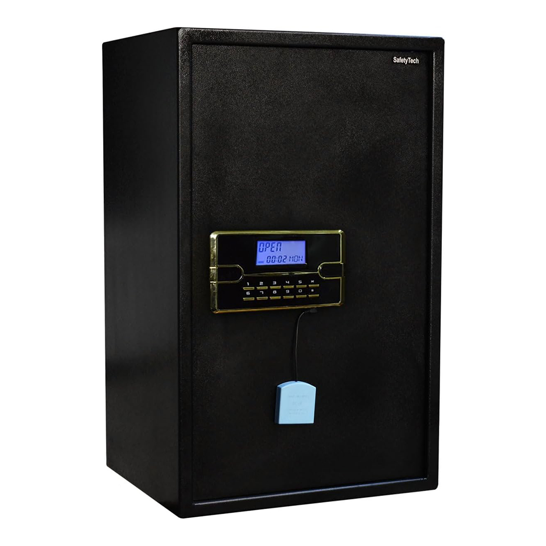 Safety Tech Digital Electronic with Keys Safe Box ,40 Liter ,Black - GN75 BLT3