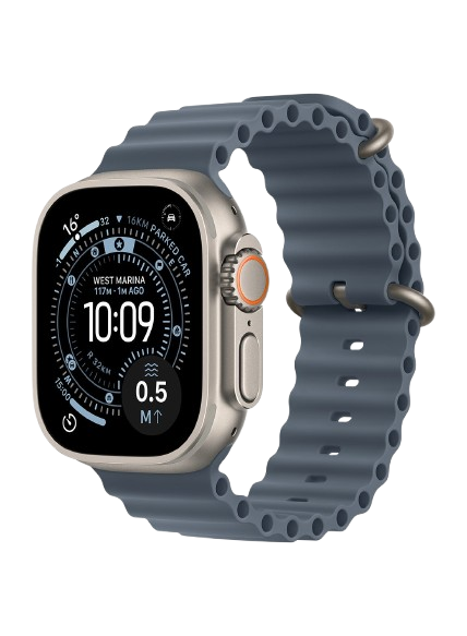 Apple Ultra 3 Smart Watch , 49 Millimeter Natural Titanium and Anchor Blue Ocean