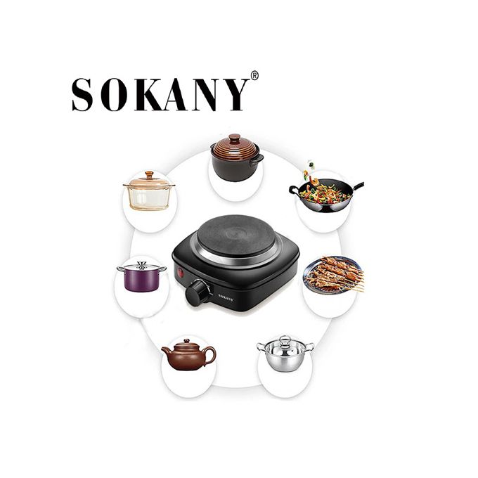 Sokany Electric Hot Plate ,1 Plate Burners ,500 Watt Black - SK-5119