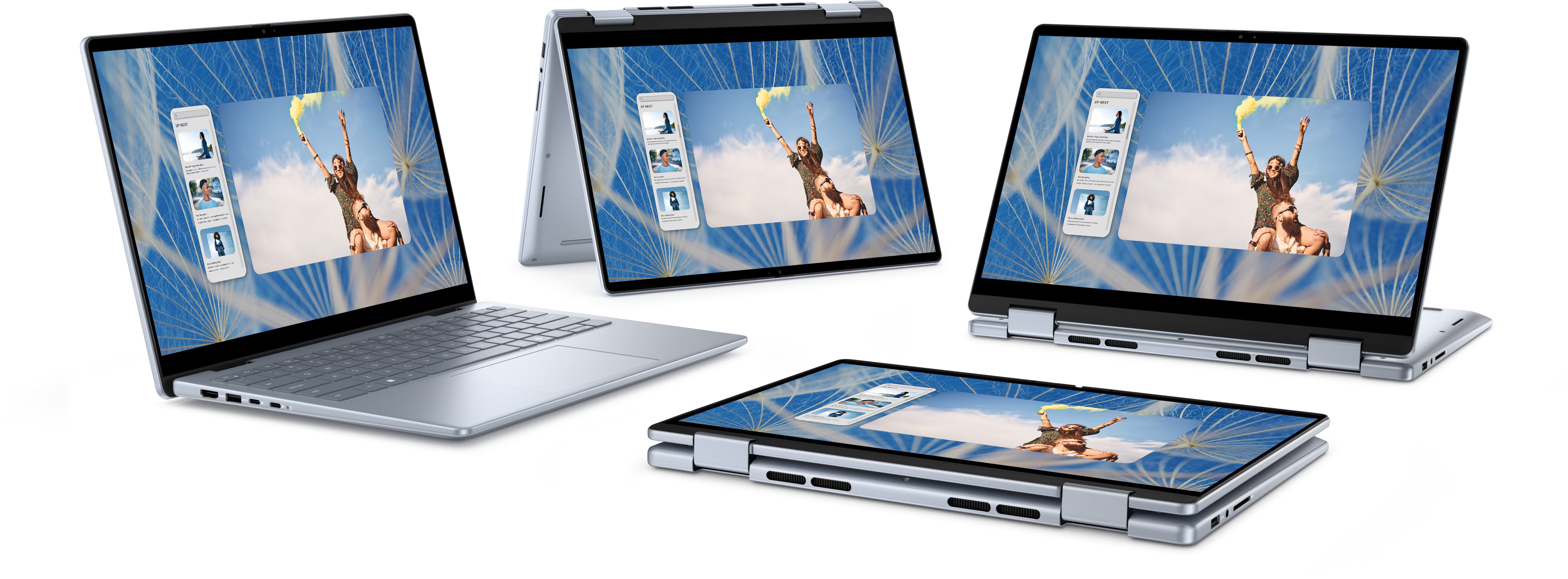 لاب توب 2 في 1 ديل انسبيرون 14 - 7440 ، معالج انتل كور 5 120U 14 بوصة ، هارد 512 جيجا بايت SSD ، رام 8 جيجا بايت ، كارت شاشة انتل UHD جرافيكس ،ويندوز 11 - ازرق ثلجي