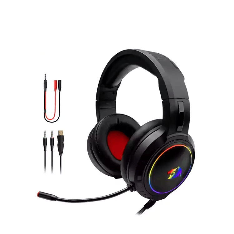 Redragon Mento Over Ear Headphones , Black - H270