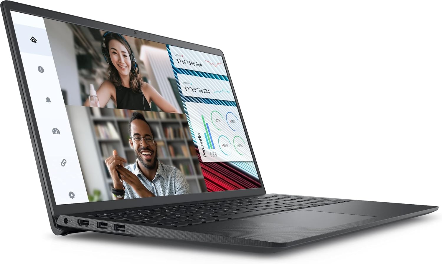 لاب توب ديل فوسترو 3520 ، معالج انتل كور i5-1235U 15.6 بوصة ، هارد 512 جيجا بايت SSD ، رام 8 جيجا بايت ، كارت شاشة انتل UHD جرافيكس ،اوبنتو - اسود كربون