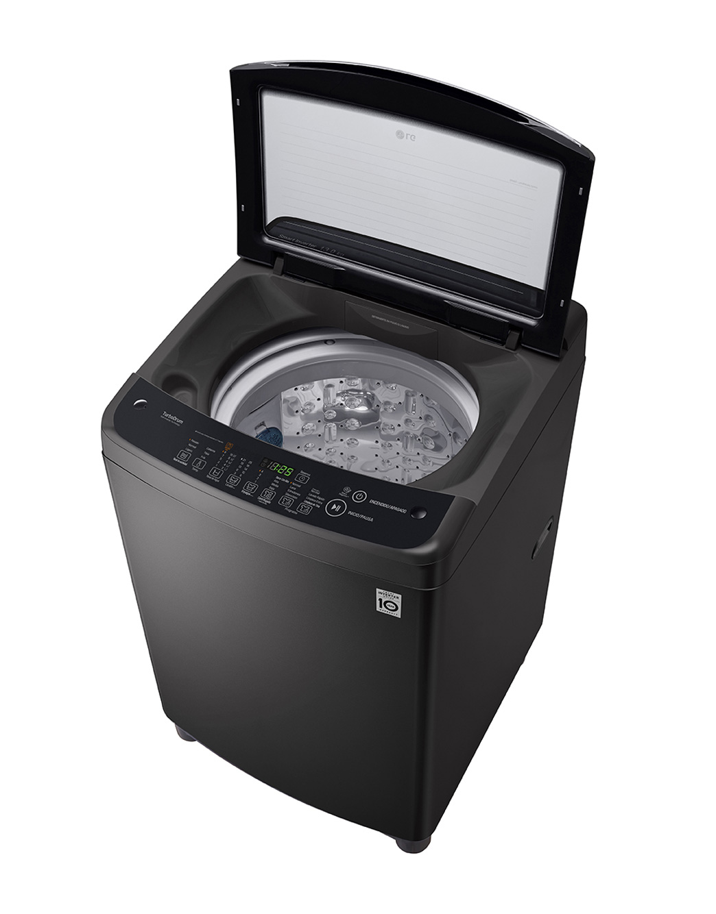 LG Inverter Top Load Washing Machine , 13 kg , Middle Black - T1366NEHG2