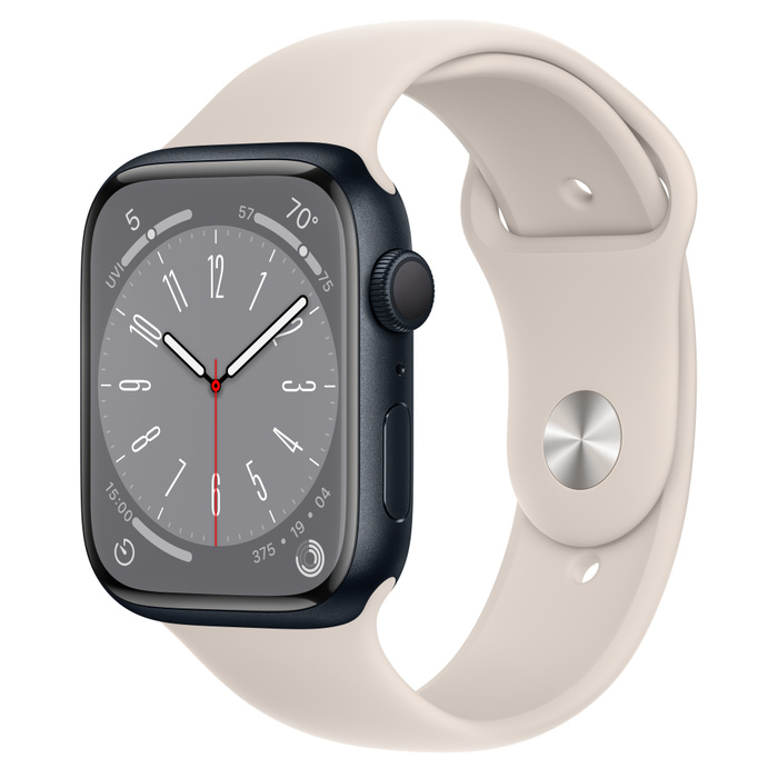 Apple Series 8 Smart Watch , 45 Millimeter Starlight
