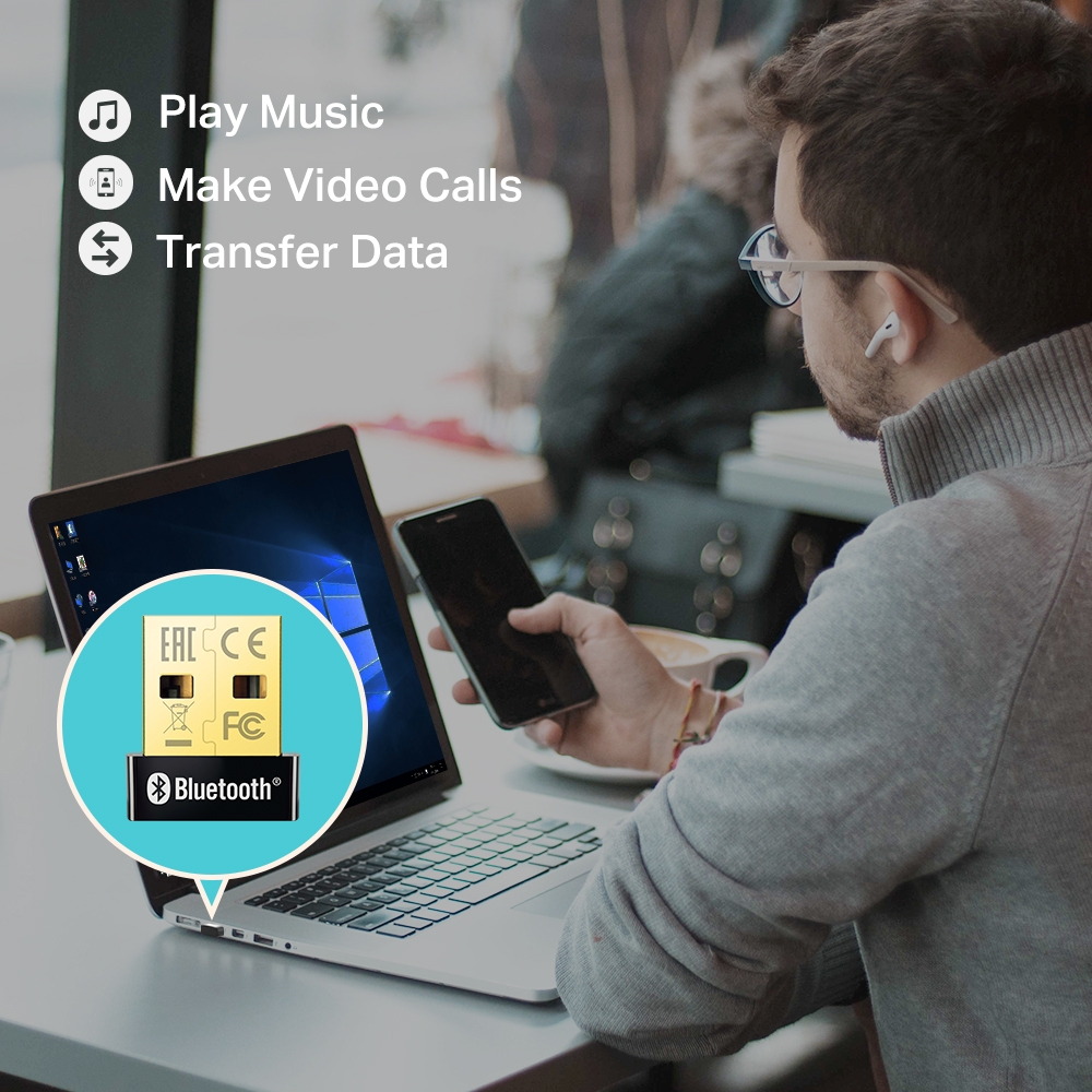 محول USB نانو تي بي لينك ، اسود - UB400