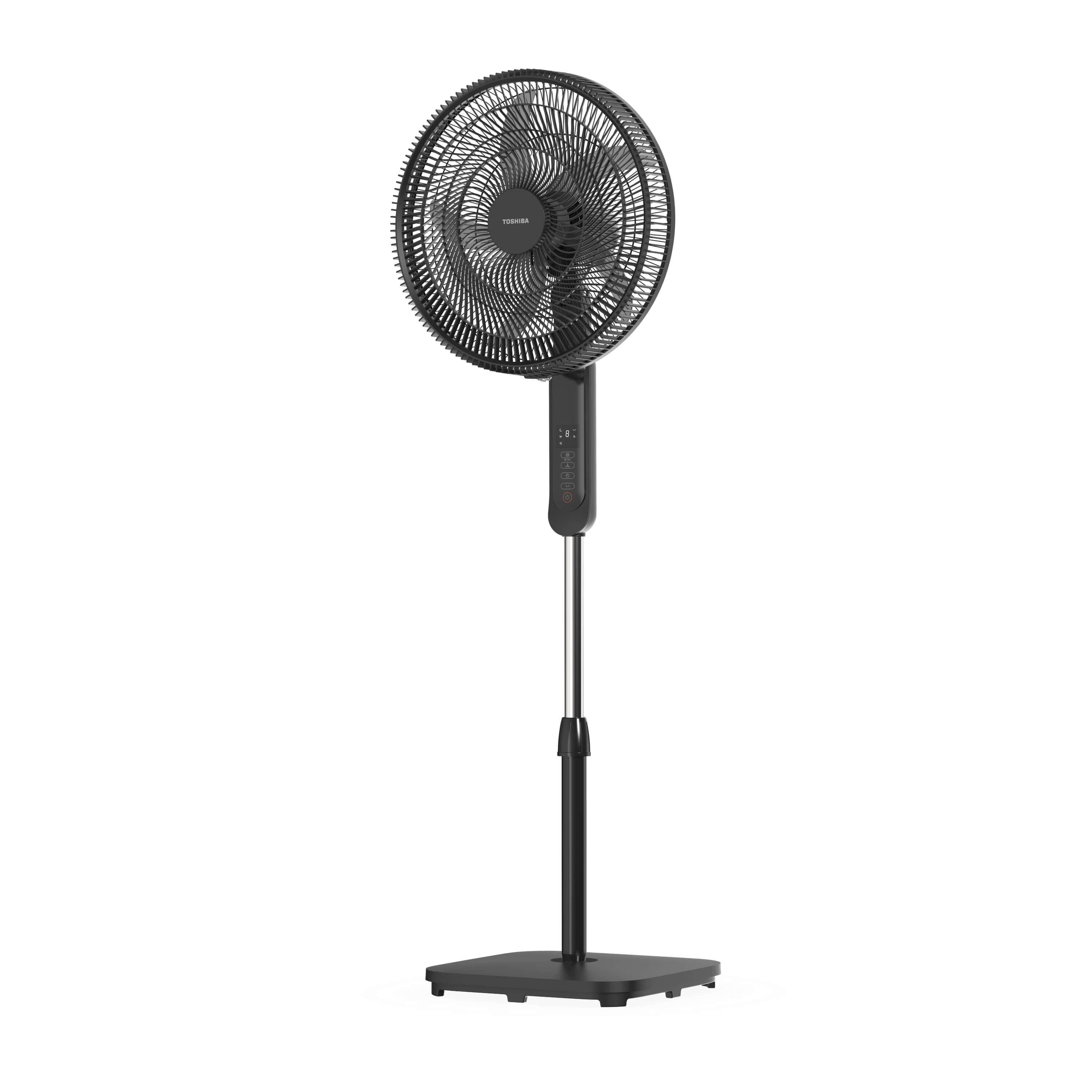 Toshiba Stand Fan with Remote Control , 18 Inch , Black - F-ASE60EG(K)