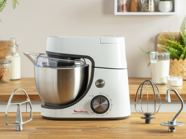 Moulinex Masterchef Gourmet Kitchen Machine ,1100 Watt ,Multi Color - QA510110