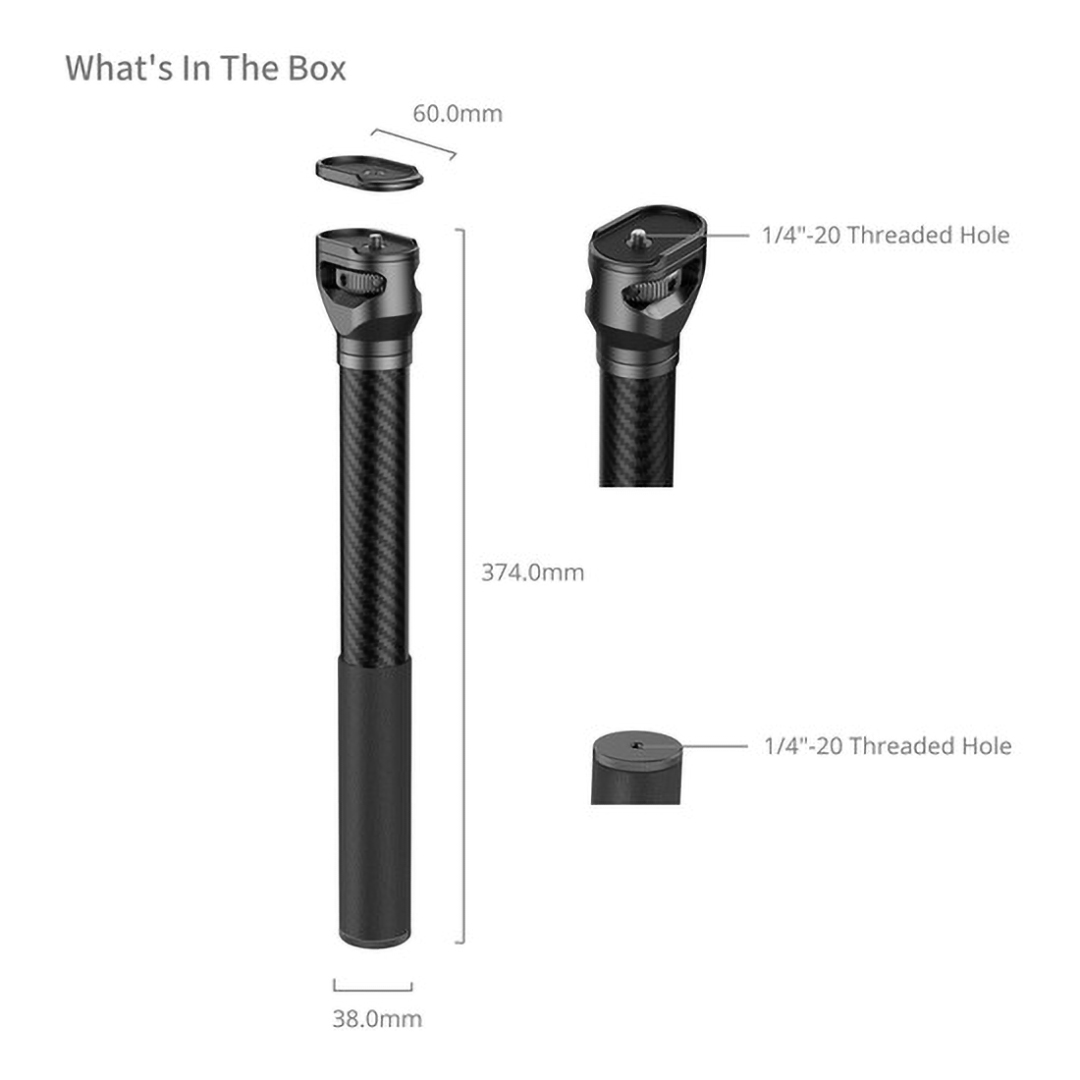 Smallrig Gimbal Extension Arm forDJI RS 4 / RS 4 Pro / RS 3 / RS 3 Pro / RS 3 Mini / RS 2 Gimbals Black - 4378