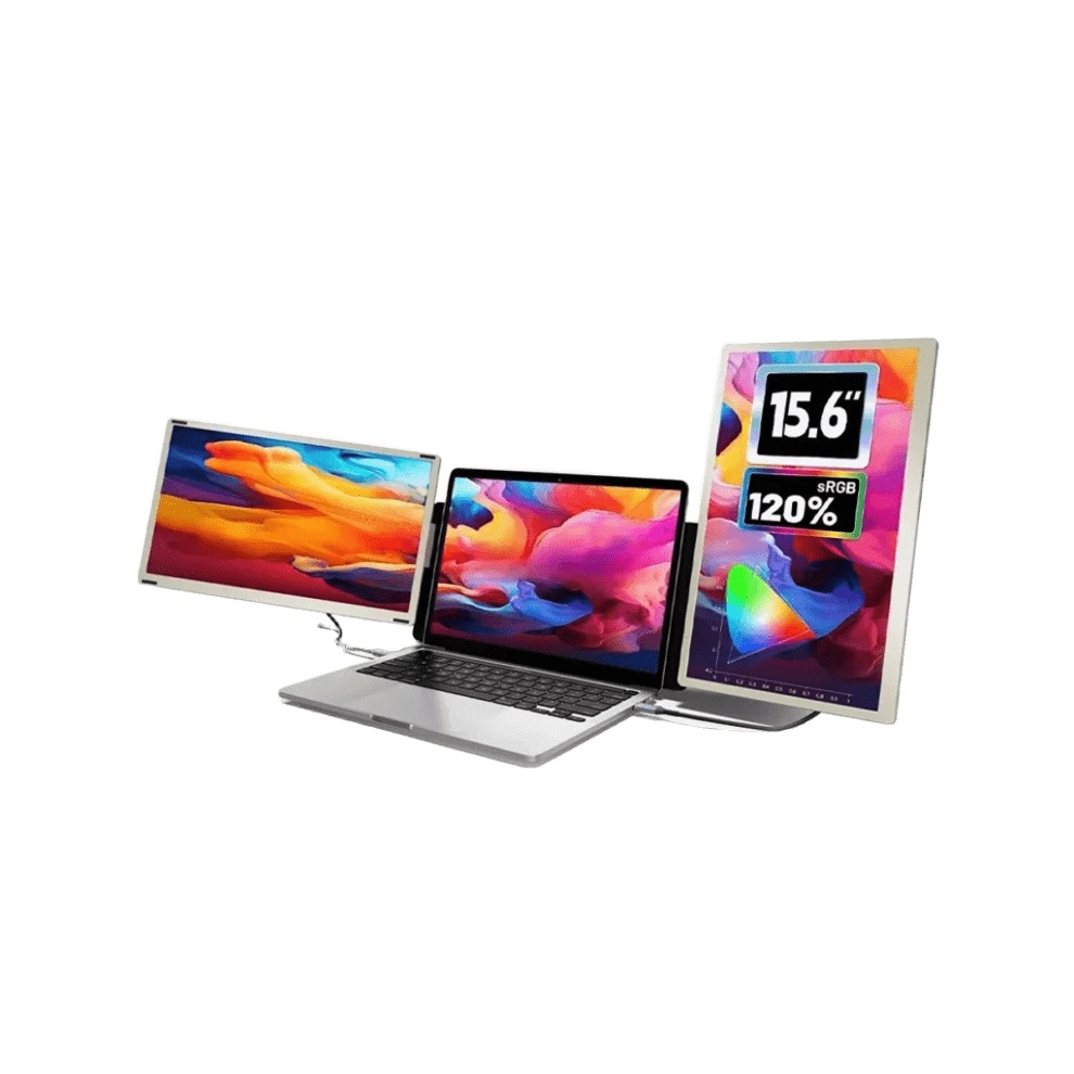 موسع شاشة في تو كوم S6 ، مقاس 15.6 بوصة ، معدل تحديث 60 هرتز ، اسود وفضي