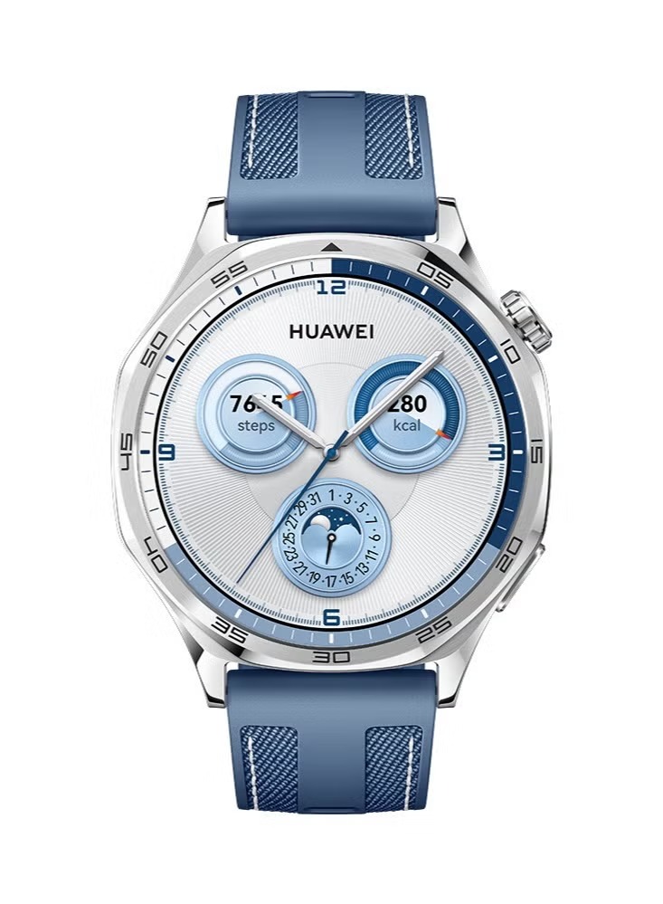 Huawei Watch GT 5 Smart Watch , 46 Millimeter Silver Blue