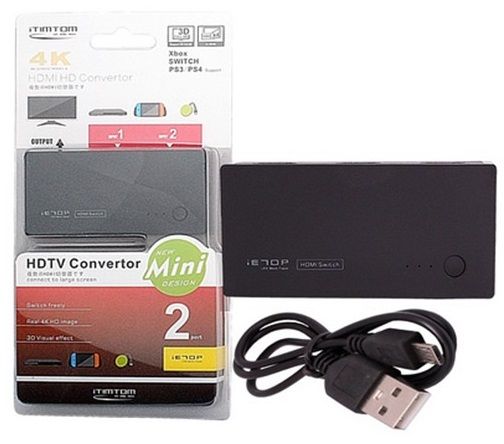 محول HDMI اي توب Sw-h201 ،اسود