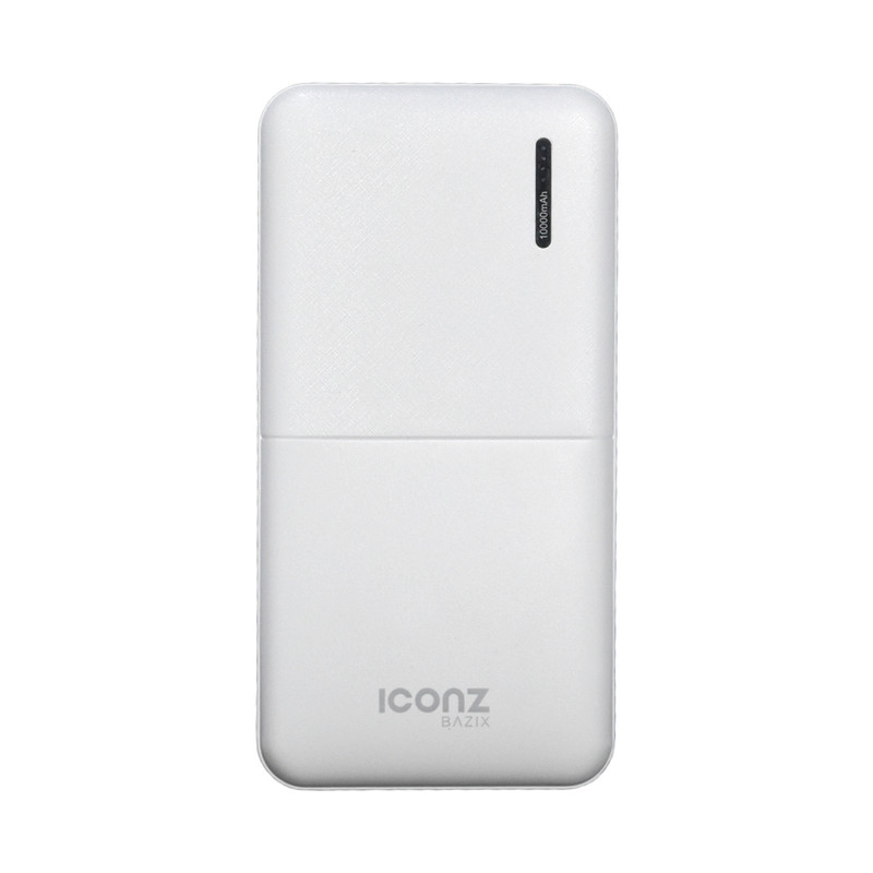 Iconz XPB11CW Power Bank , 10000 mAh 2 Ports , White