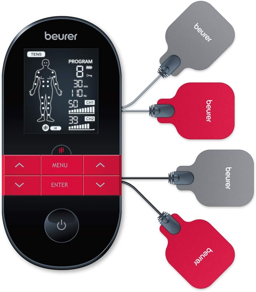Beurer Rechargeable battery Digital TENS/EMS Device , Black Red - EM 59