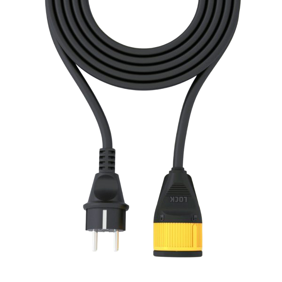 Ilock Extension Cord ,1 Ports ,3500 Watt ,Black Yellow