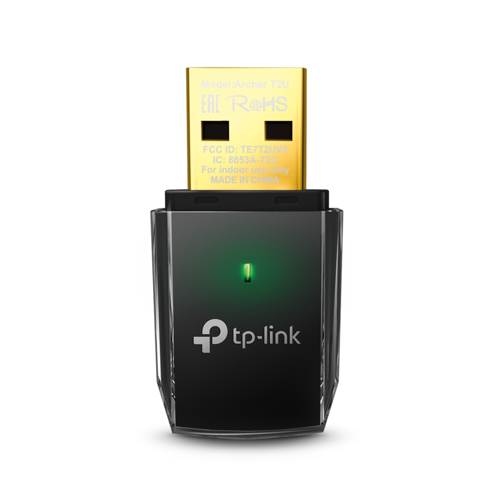 Tp-Link Archer T2U Wireless USB Adapter ,wireless ,Black - AC600