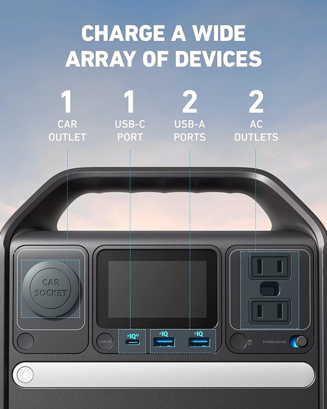 Anker 521 PowerHouse Power Station for small to Medium devices , Black