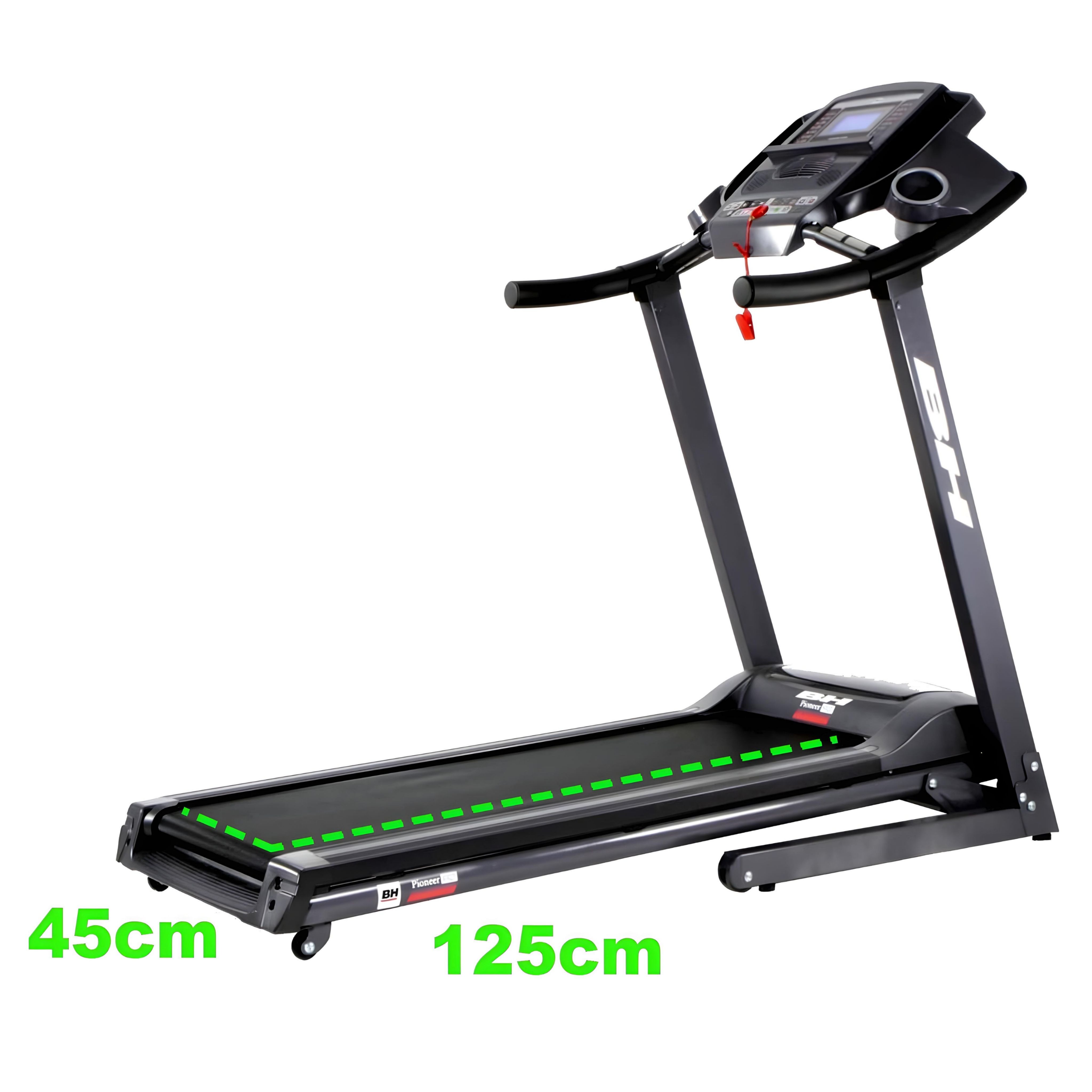 مشاية كهربائية قابلة للطي بي اتش فيتنس R2 بايونير ، وزن 115 كجم ، 2.75 حصان ، اسود - G6485