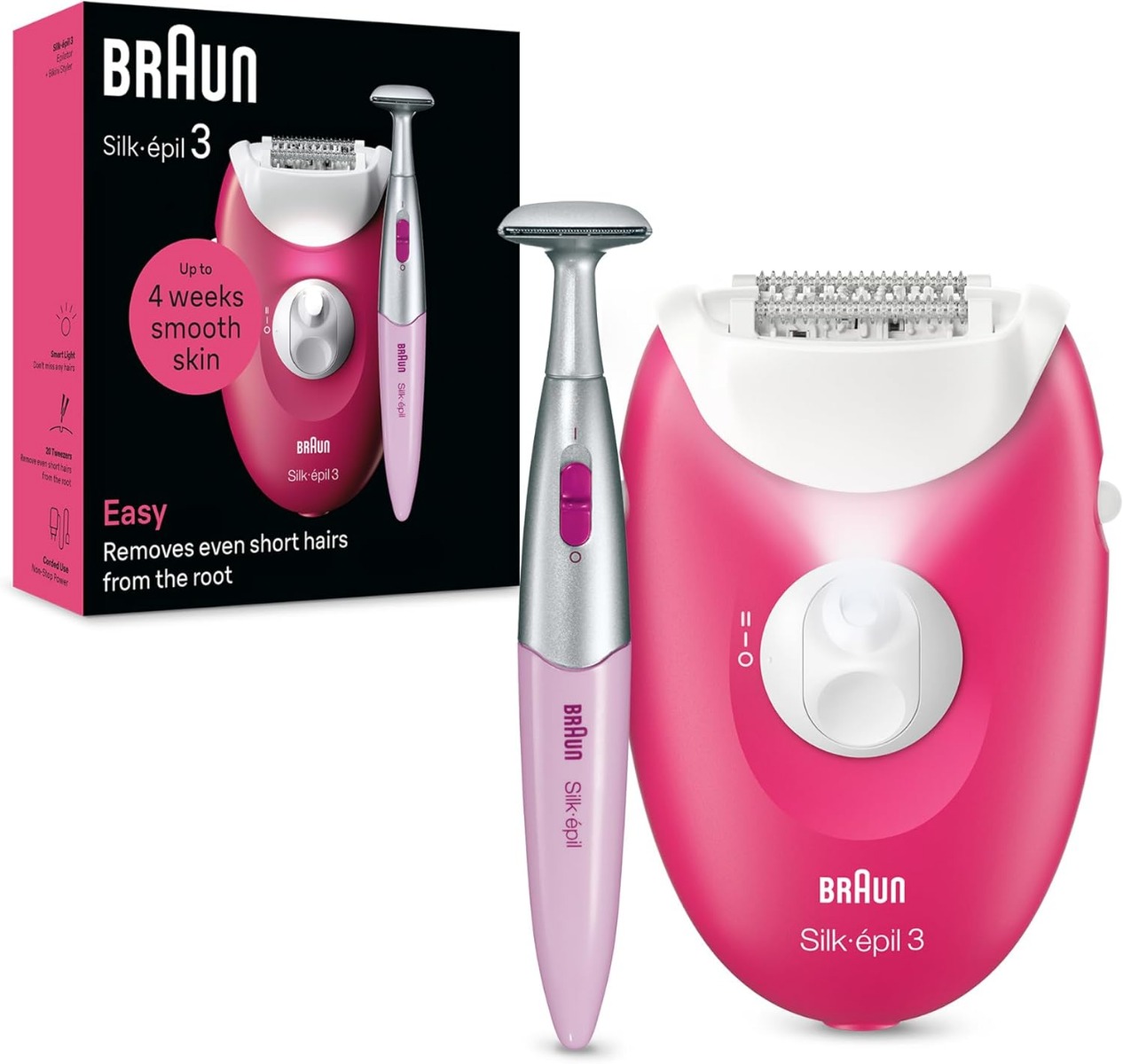 Braun Silk-épil 3 Pink - SE 3-202