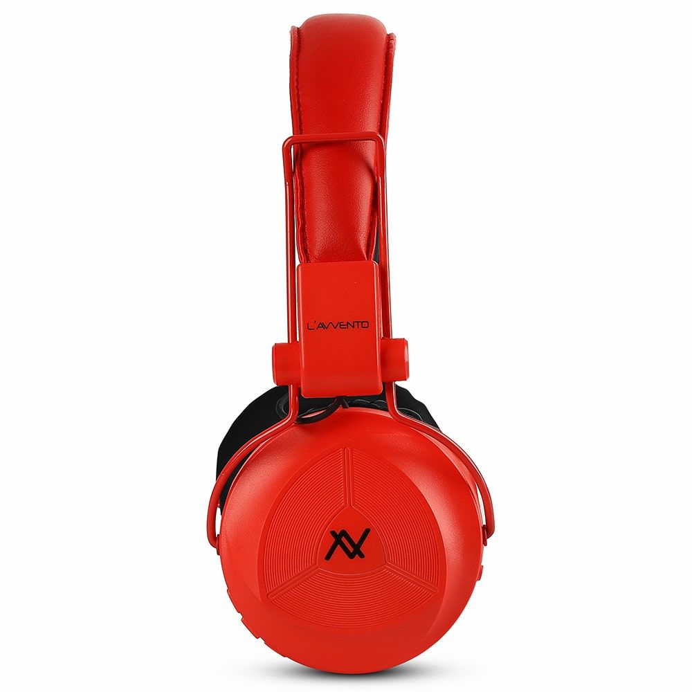 L'Avvento Wireless Over Ear Headphones , Red Black - HP235