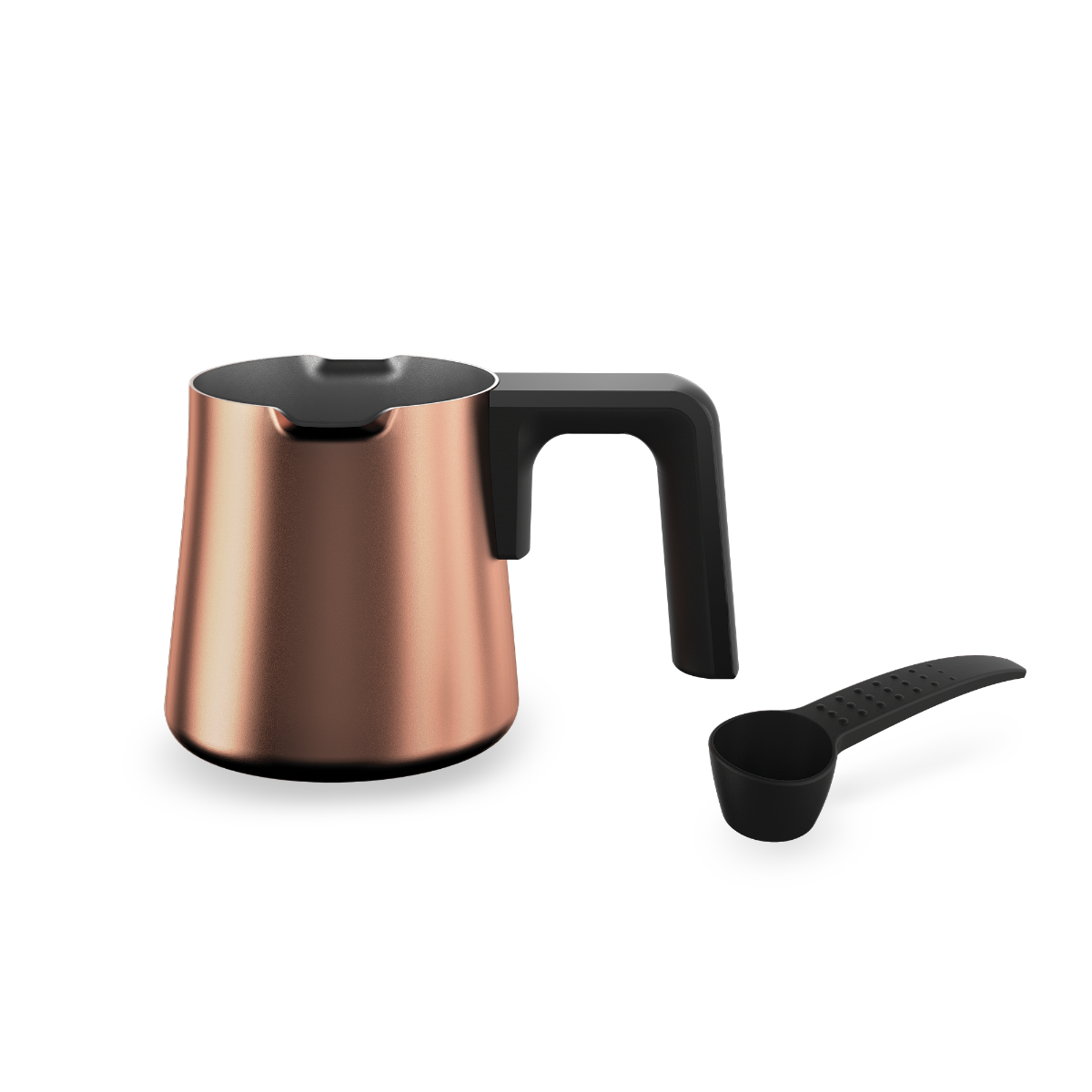 Beko Turkish Coffee Maker , 1 Liter 6 Cups 1200 Watt Black Gold - TKM 8961 B