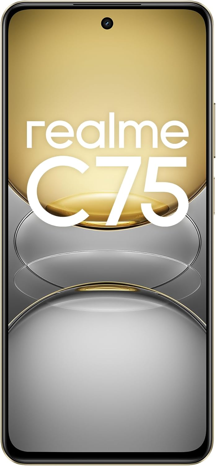 ريلمي C75 ، سعة 256 جيجا بايت ، رام 8 جيجا بايت ، شبكة 4G LTE ، شريحتين - ذهبي