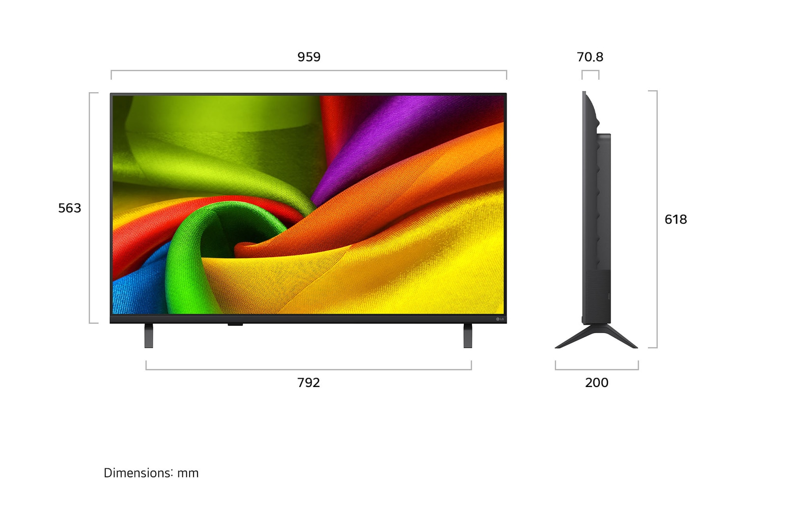 شاشة تلفزيون سمارت ال جي ، مقاس 43 بوصة ، ليد ، دقة 4K UHD ، بريسيفر داخلي - NU85CB6LA