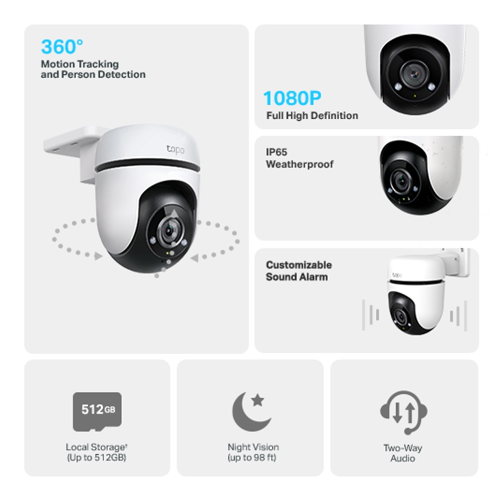 Tp-Link Tapo C500 Outdoor Security Camera , White