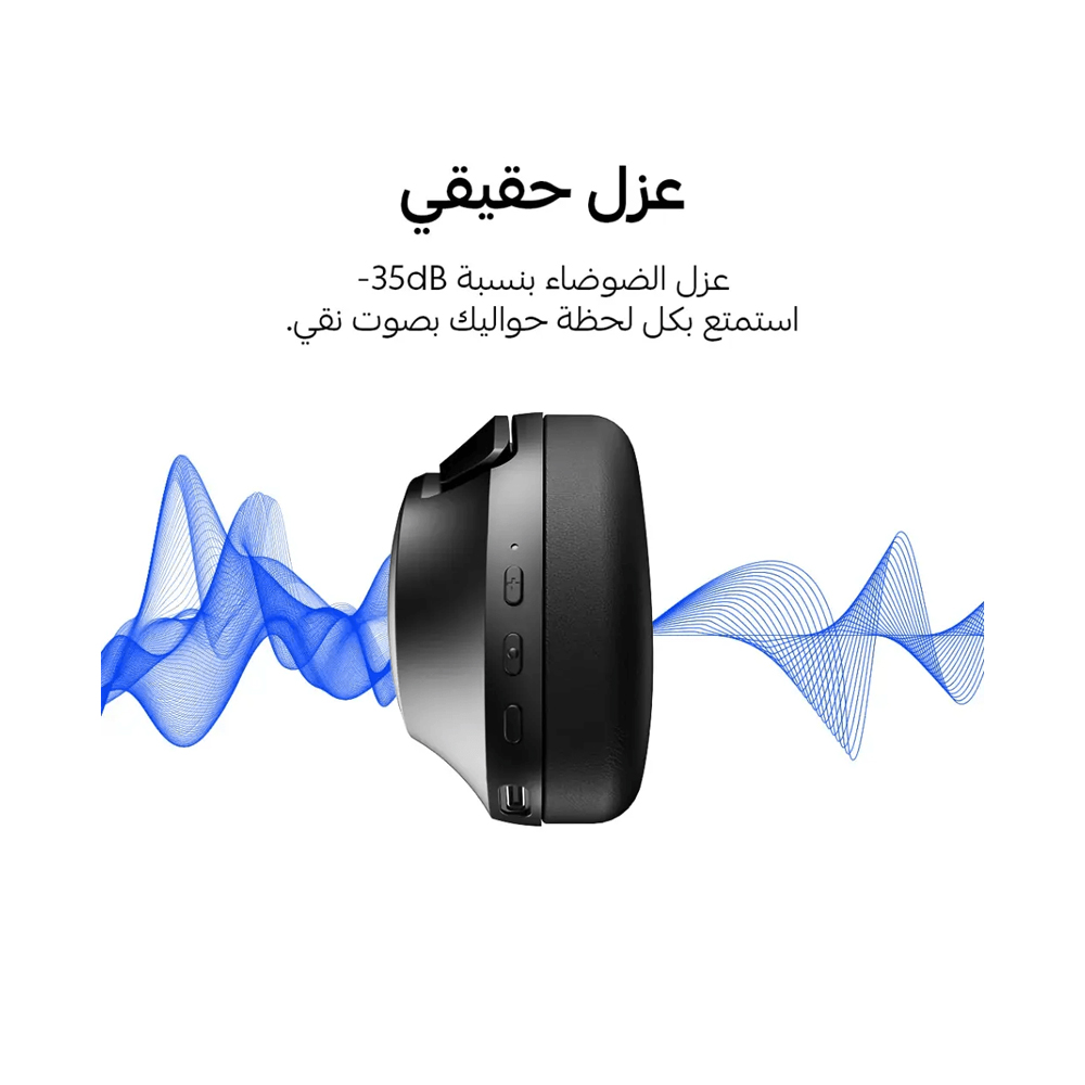 Cardoo Wireless Over Ear Headphones , Black - CGLHDP01E