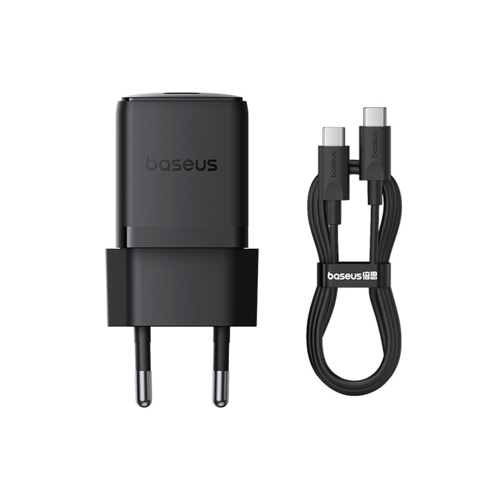 Baseus Palm Wall Charger , 1 Ports Type C , 30 Watt Cluster Black - P10111605113-01