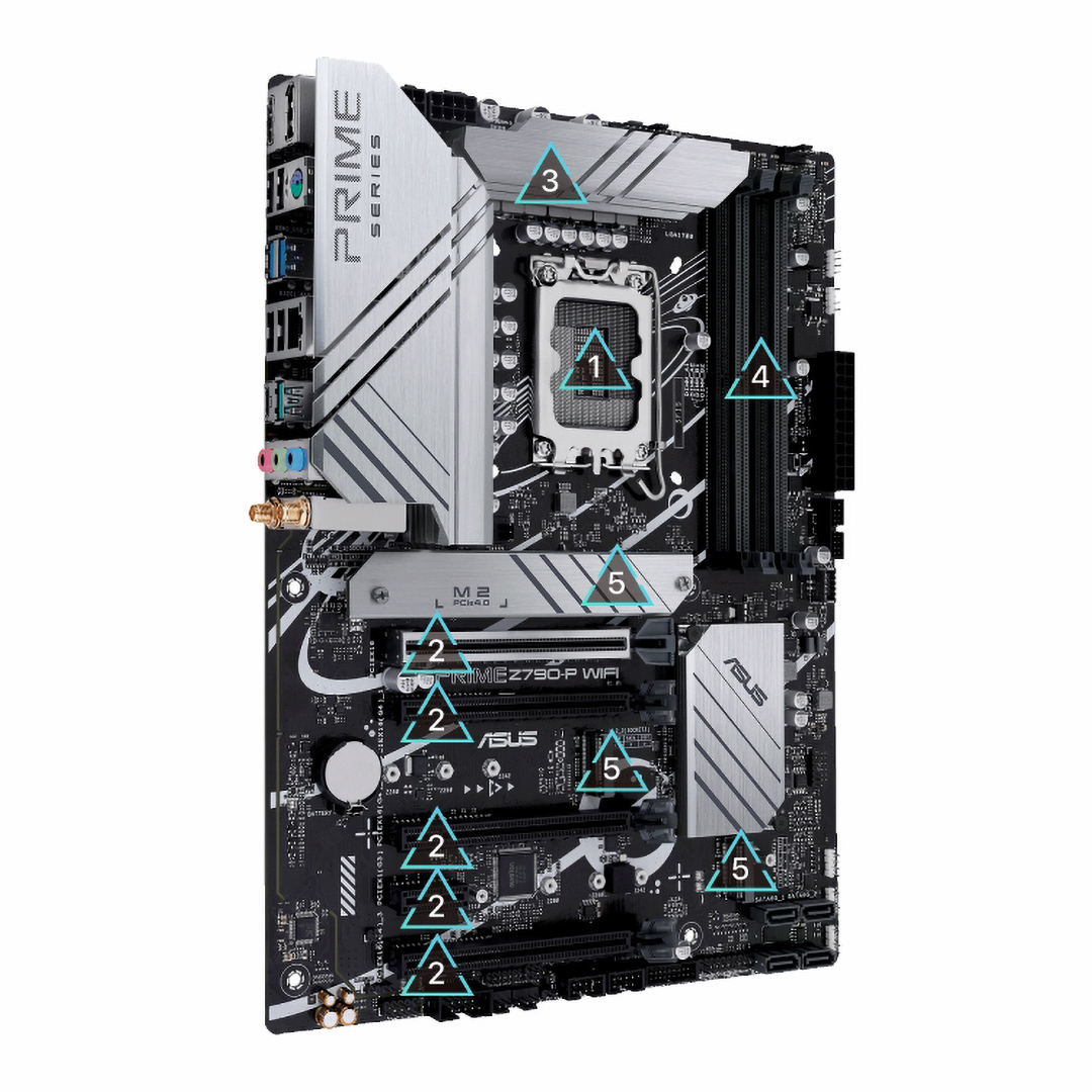 ماذر بورد اسوس برايم Z790-P واي فاي ، انتل - اسود