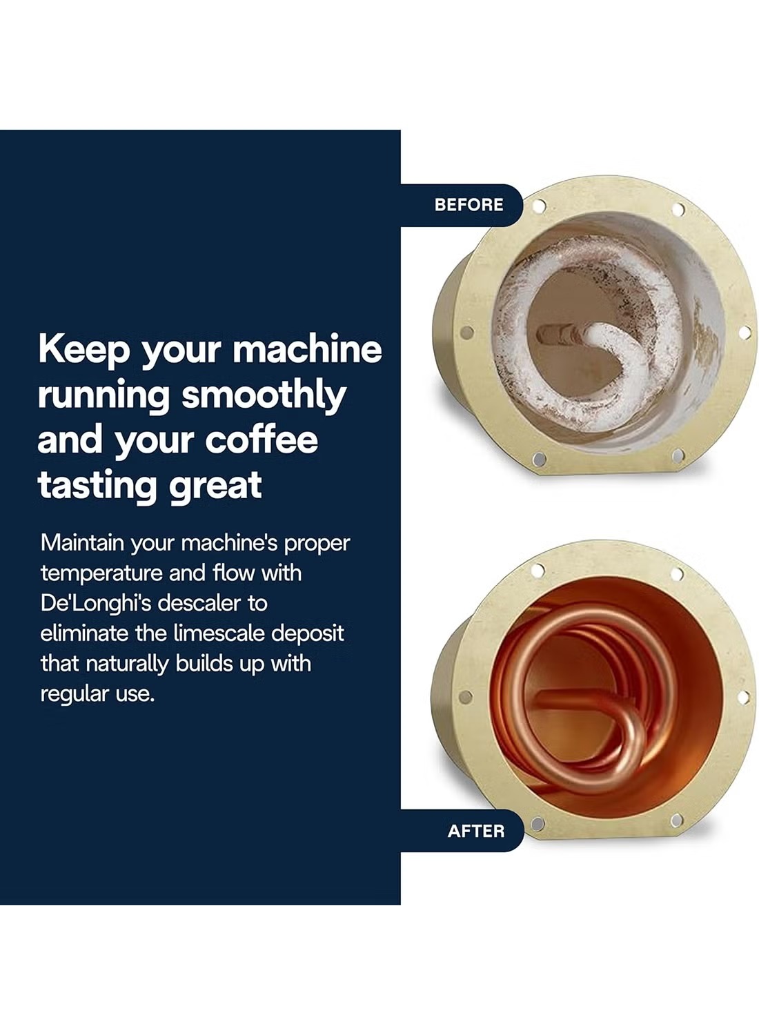 Delonghi EcoDecalk Natural Descaler ,White - DLSC500
