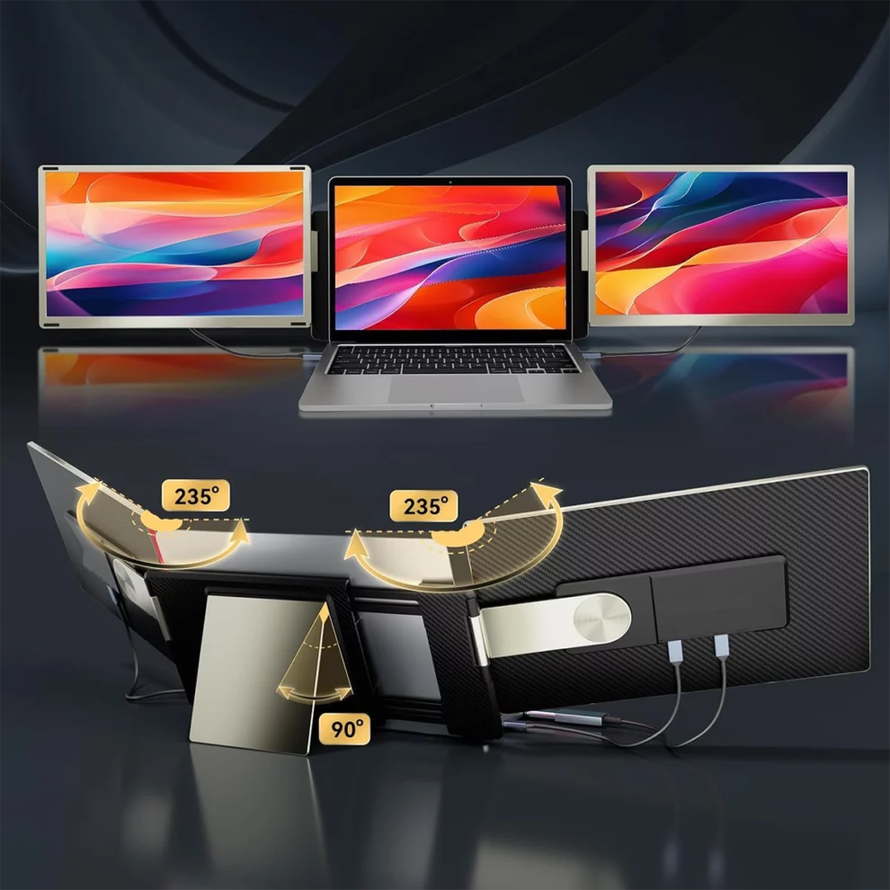 موسع شاشة في تو كوم S6 ، مقاس 15.6 بوصة ، معدل تحديث 60 هرتز ، اسود وفضي