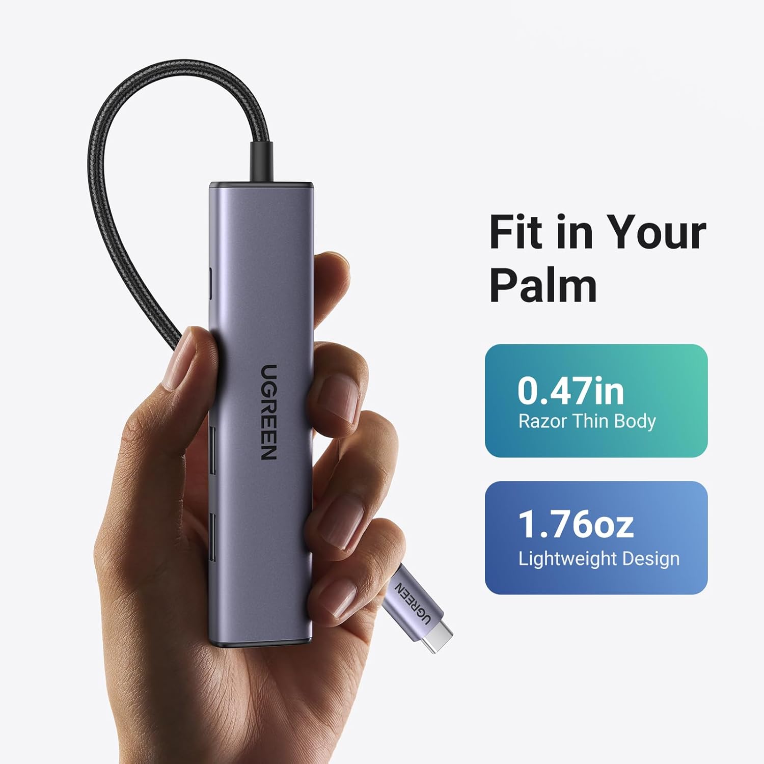 موزع USB متعدد المنافذ يوجرين ريفودوك