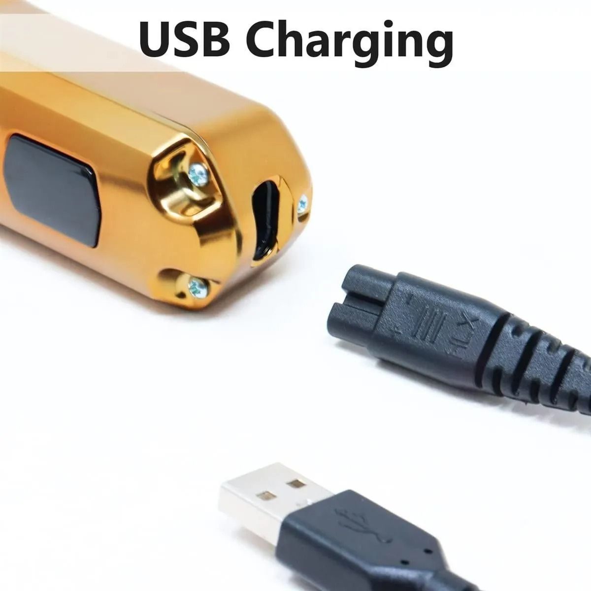 VGR Professional Rechargeable Hair Trimmer with Attachments Wet & Dry , Gold - V-927
