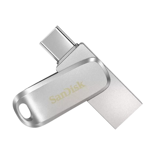 Sandisk Ultra Dual Drive Luxe USB Type-C, USB 3.2 Gen 1 Flash Drive , 256 GB , Silver - SDDDC4-256G-G46