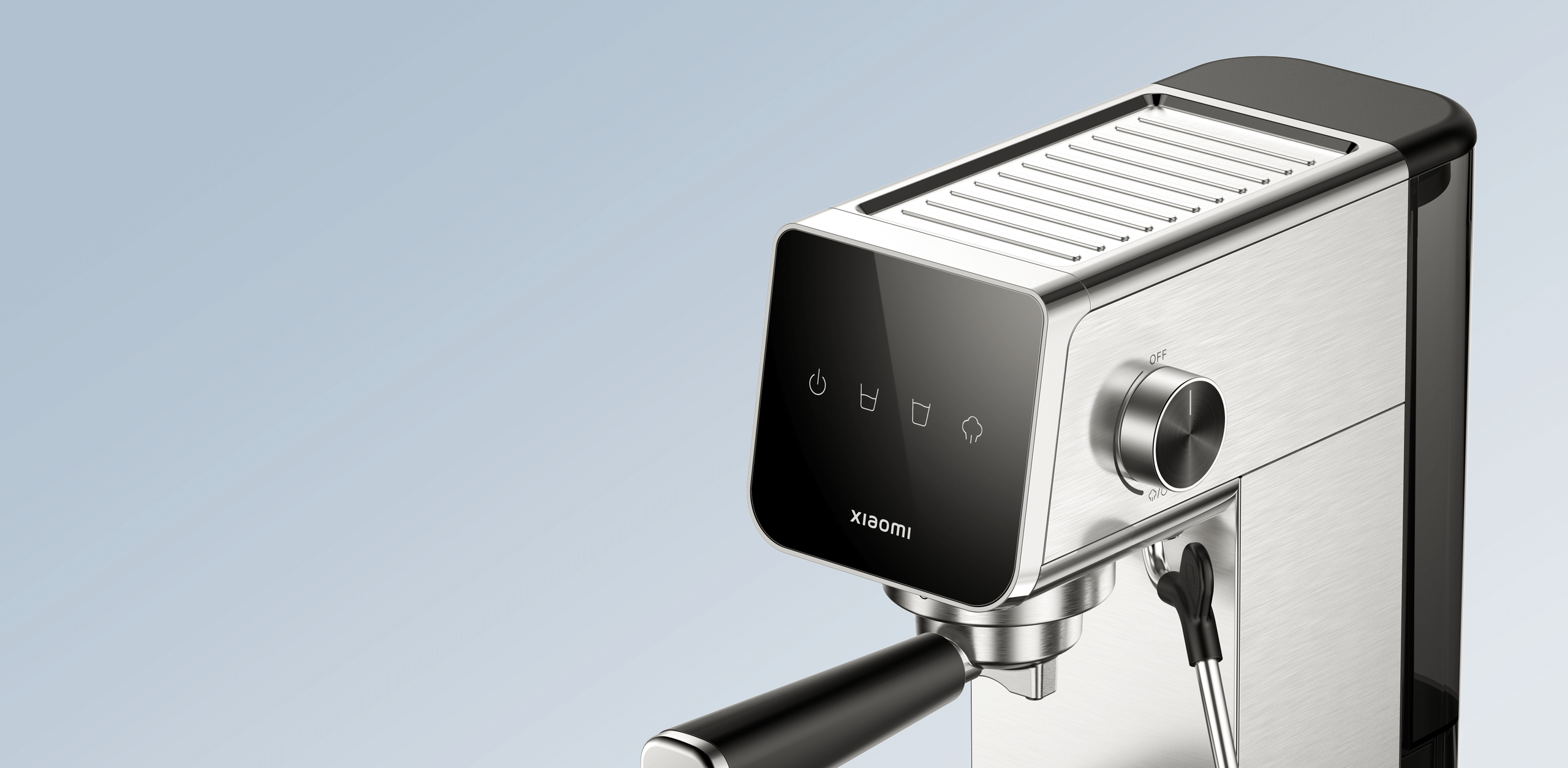 Xiaomi Semi-Automatic Espresso Machine , 0.9 Liter , Silver Black - CME003