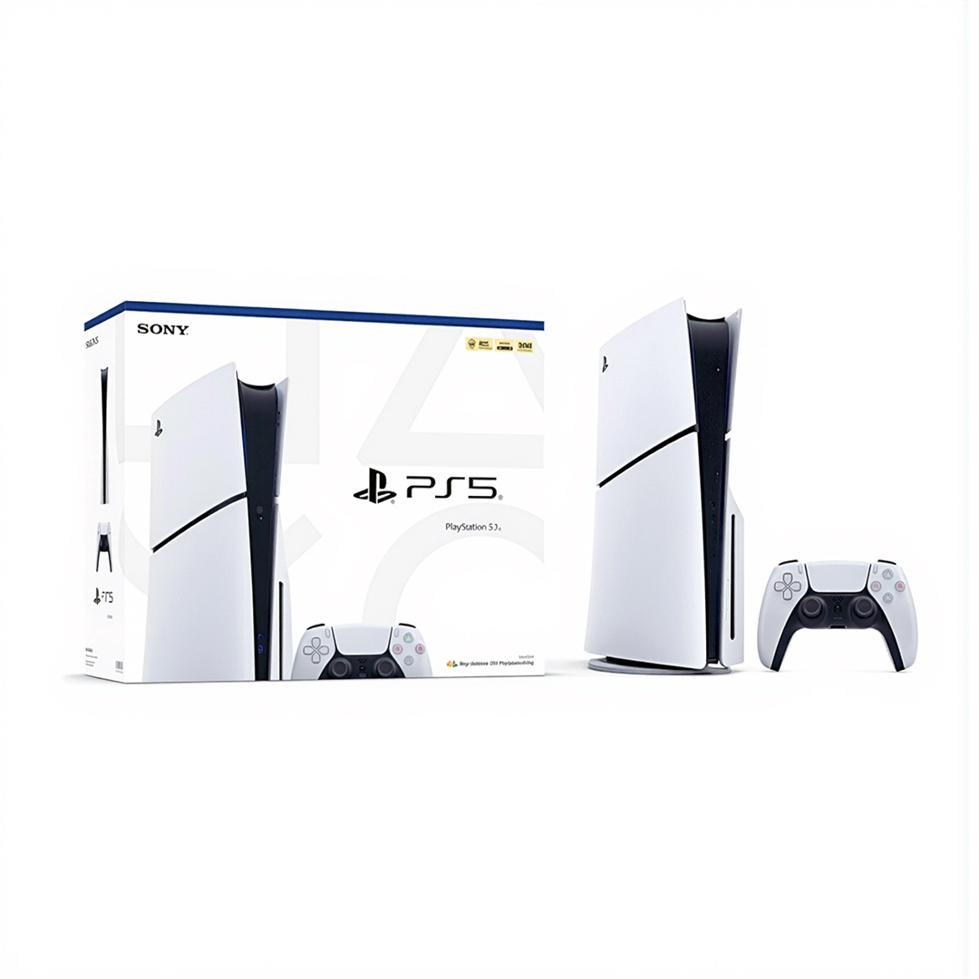 Sony Playstation 5 Slim 1 TB ,1 Controllers ,White