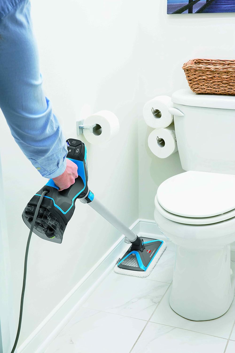 Bissell PowerFresh Slim 3 in 1 Steam Mop Cleaner , 1500 Watt , Blue Grey - 2233E